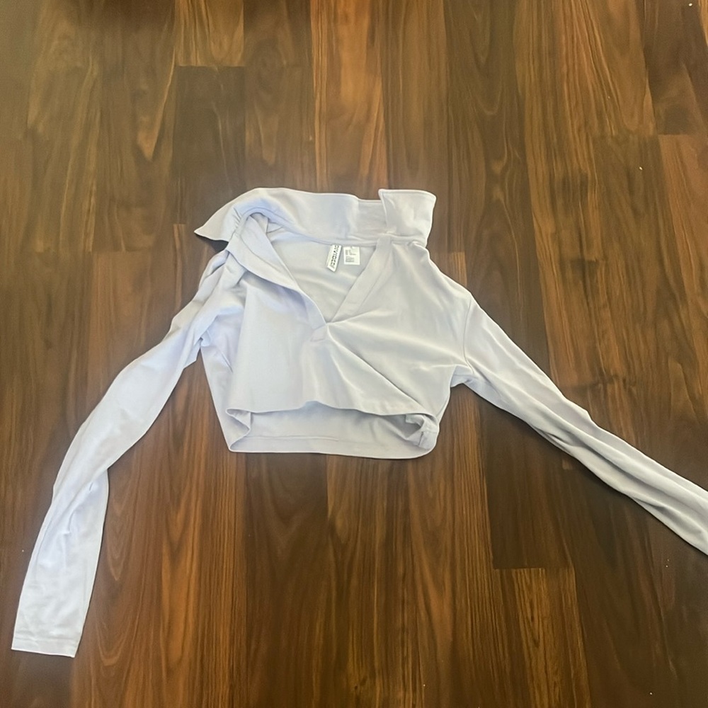 h&m purple top